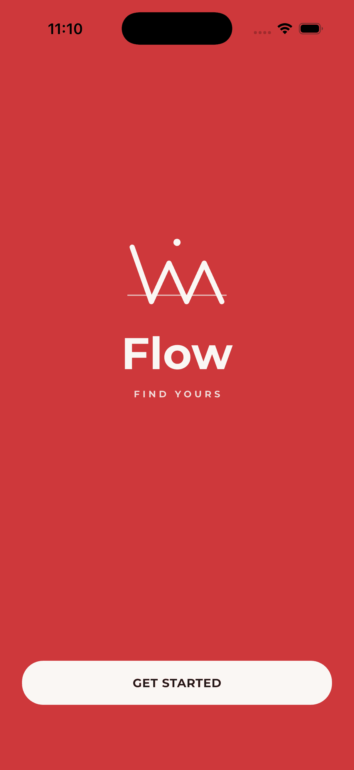 Get Started app screen