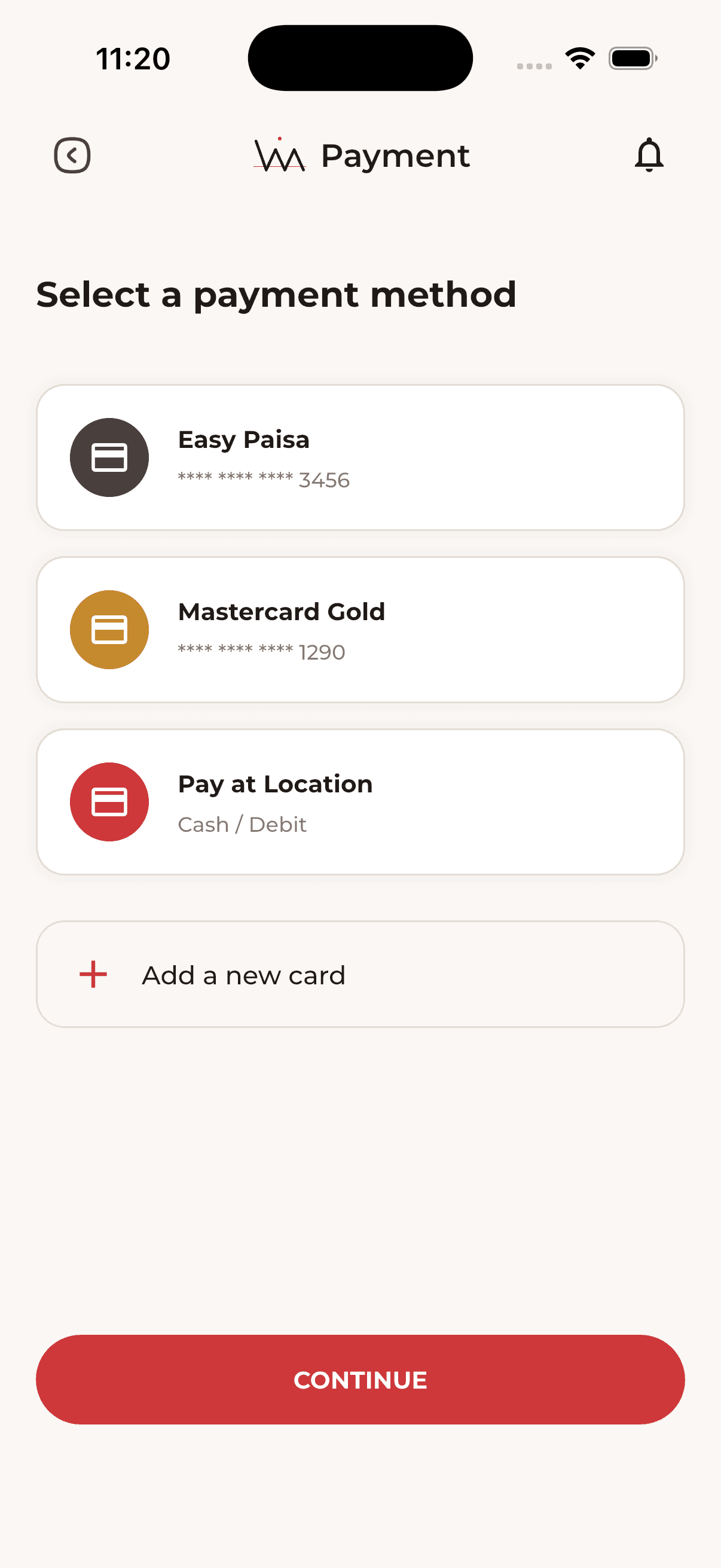 Secure Payment app screen
